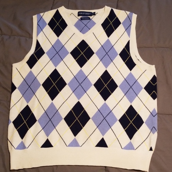 polo argyle sweater